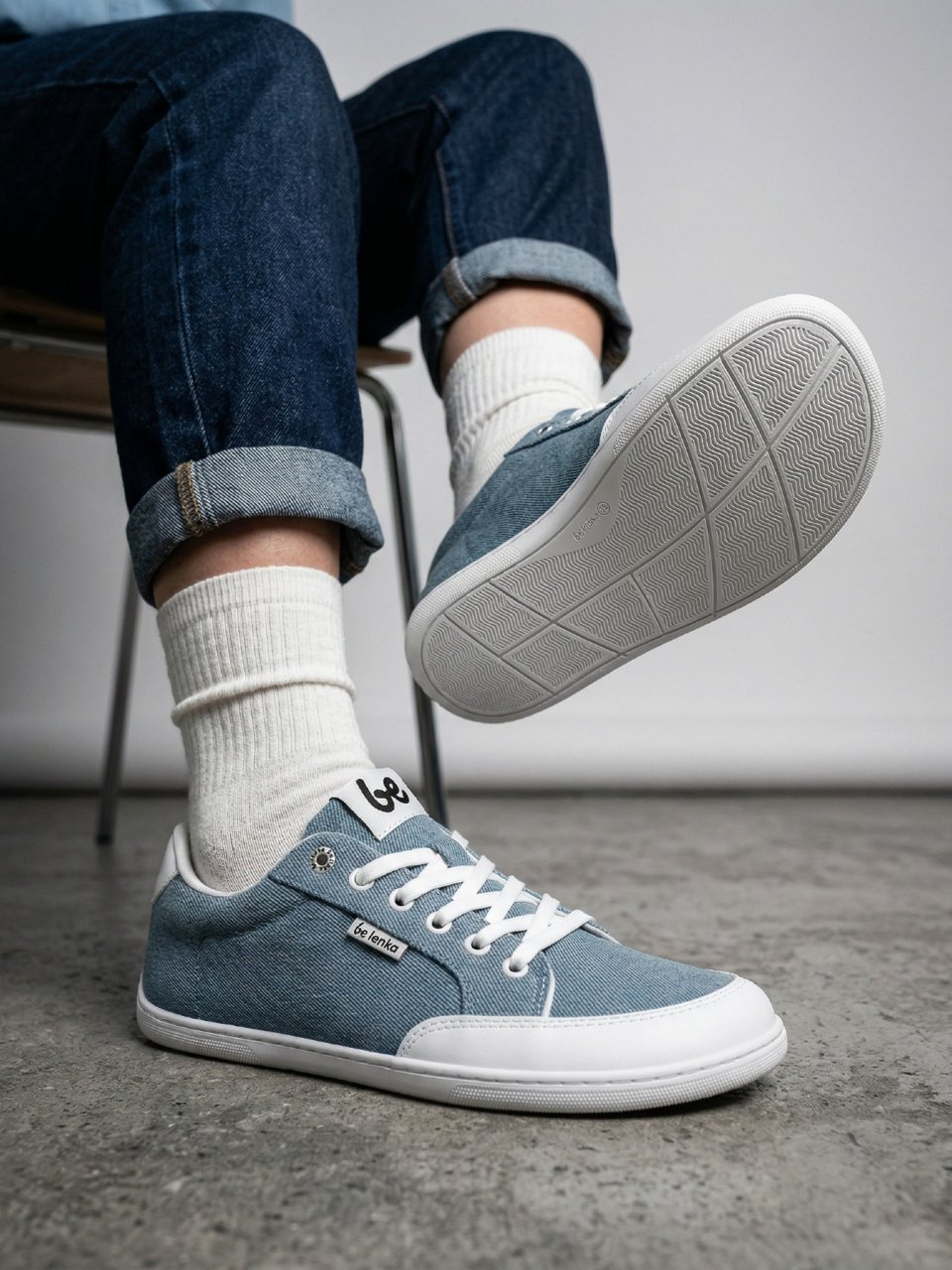 Barefoot Sneakers Be Lenka Rebound - Denim Light Blue