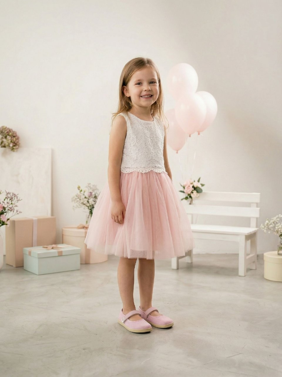 Kinder Barfuß Ballerinas Be Lenka Tinkee Kids - Pink Sparkle