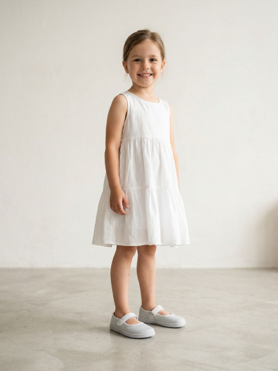Kids Barefoot Ballerinas Be Lenka Tinkee Kids - White Sparkle
