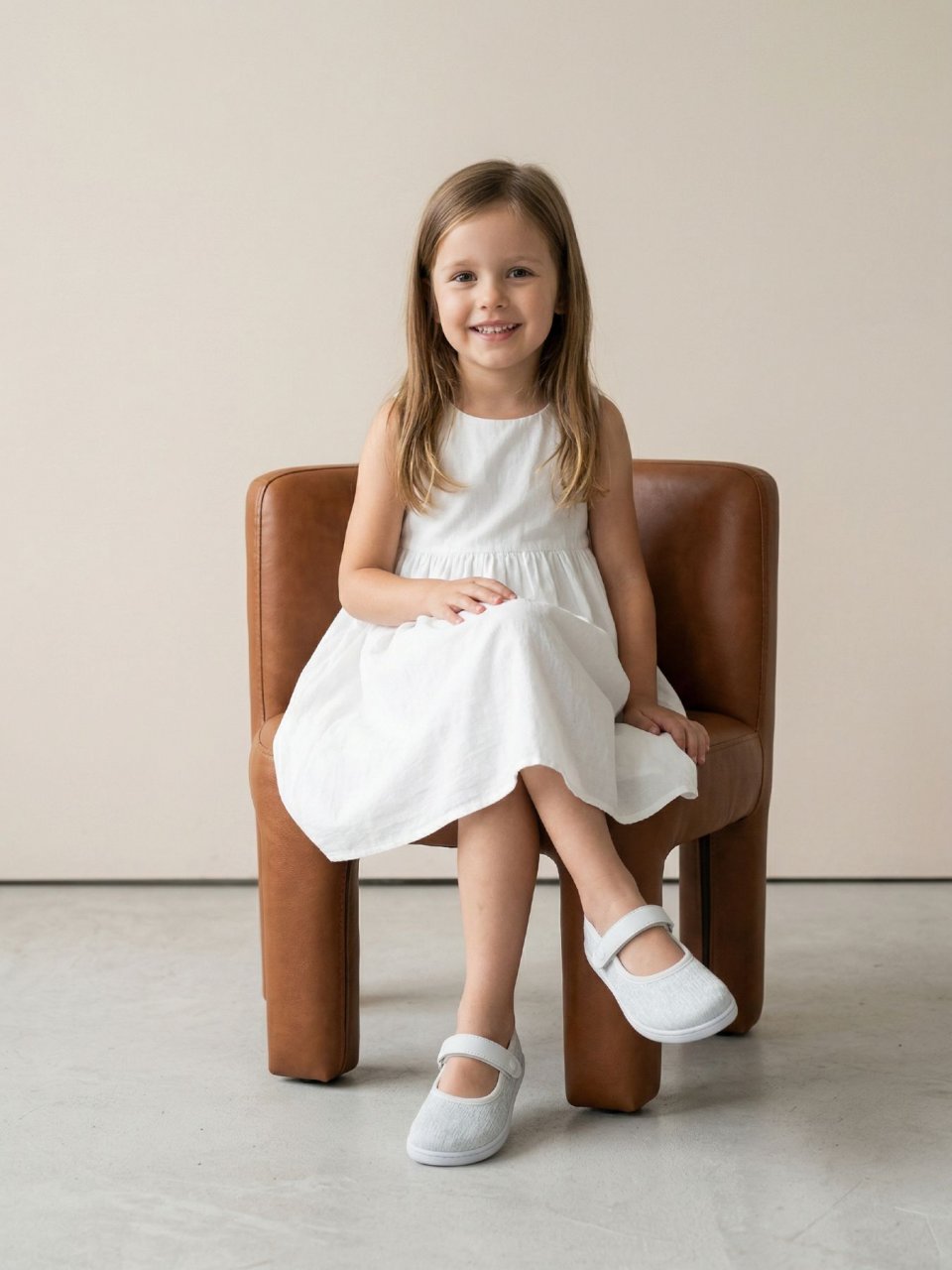 Kids Barefoot Ballerinas Be Lenka Tinkee Kids - White Sparkle
