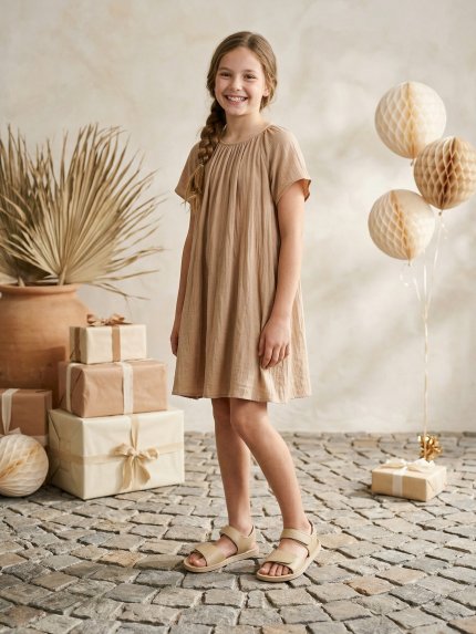 Gyermek barefoot szandál Be Lenka Miami Junior - Light Brown