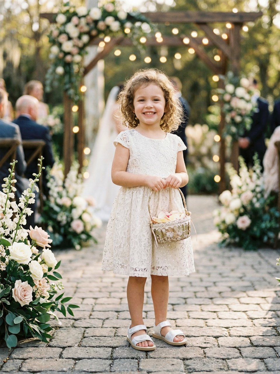 Sandales barefoot pour enfants Be Lenka Miami Kids - Off - White Sparkle