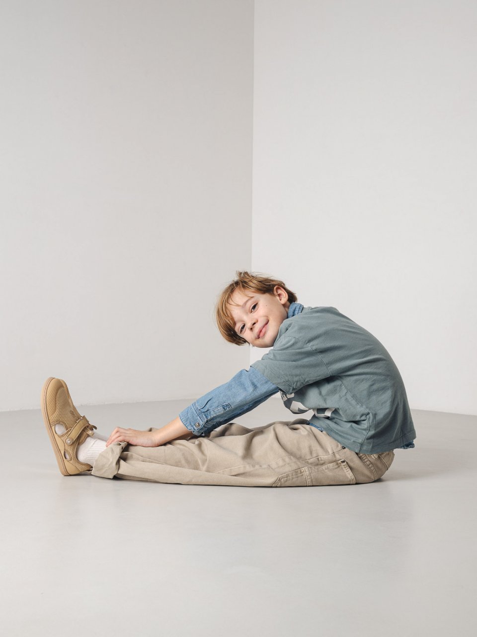 Sandales barefoot pour enfants Zest Kids - Beige