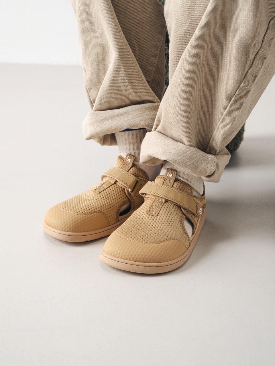 Sandales barefoot pour enfants Zest Kids - Beige