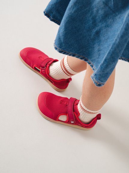 Barfuß-Sandalen für Kinder Zest Kids - Berry
