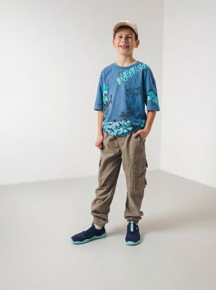 Gyermek barefoot Slip-on cipő Be Lenka Luppo Junior - Blue & Aqua