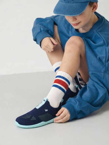Chaussures barefoot Slip-on pour enfants Be Lenka Luppo Kids - Blue & Aqua