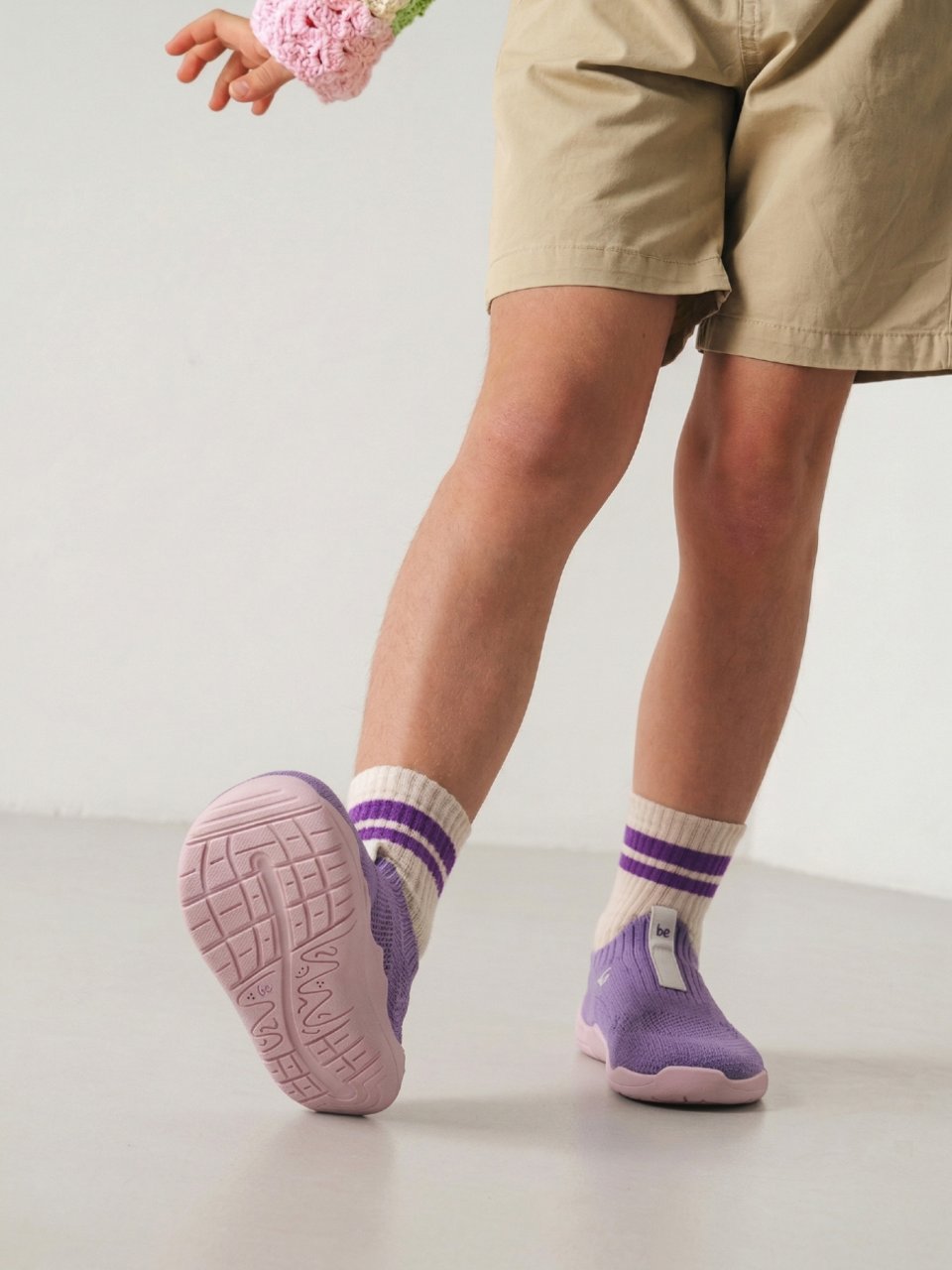 Gyermek barefoot Slip-on cipő Be Lenka Luppo Kids - Lilac & Pink