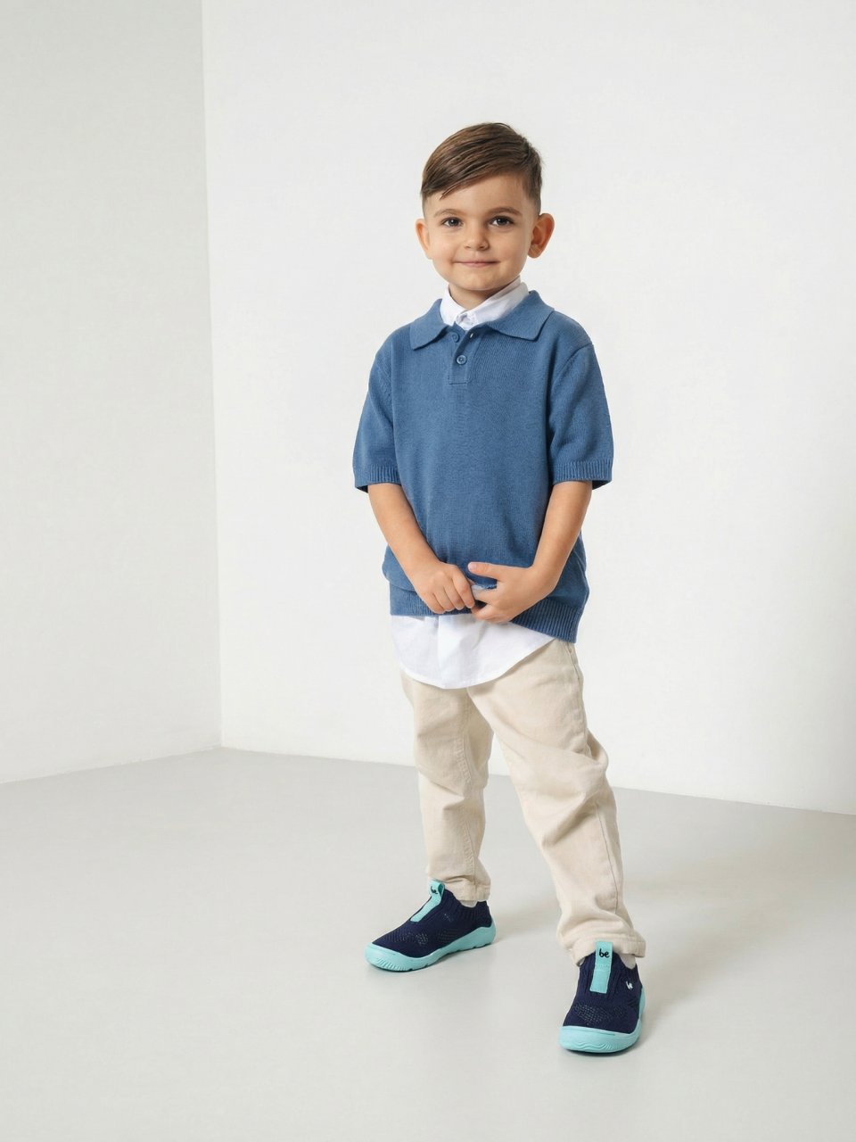 Detské barefoot Slip-on topánky Be Lenka Luppo Preschool - Blue & Aqua