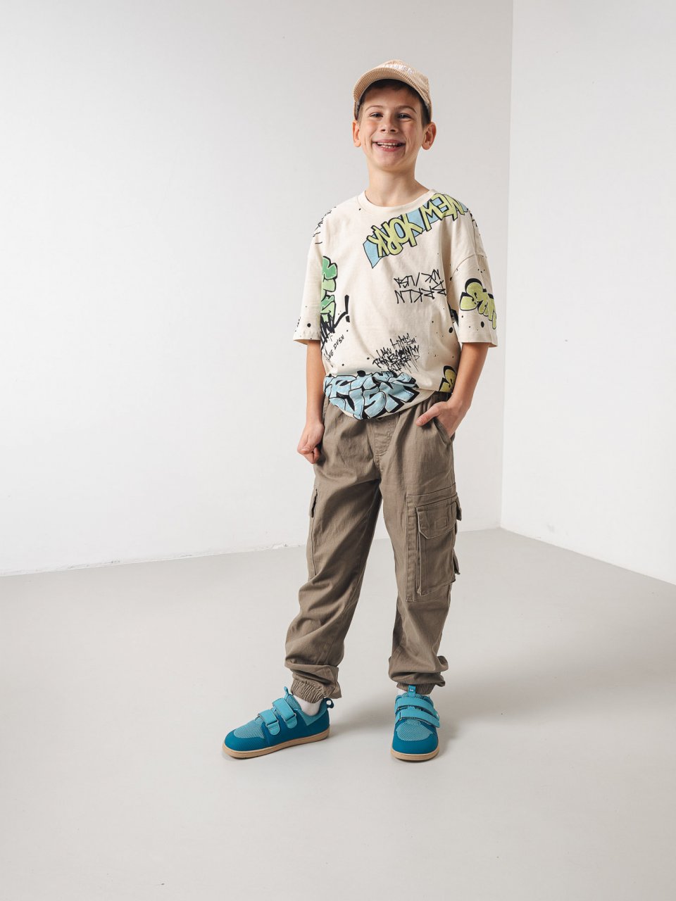 Gyermek barefoot cipők Be Lenka Bounty Junior - Aqua