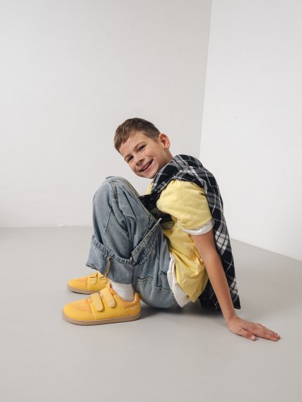 Detské barefoot tenisky Be Lenka Bounty Junior - Yellow