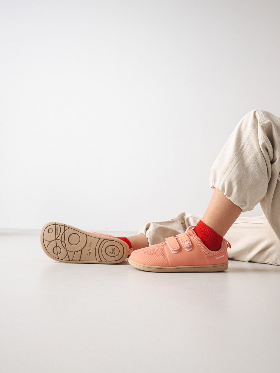 Kinder Barfuß Sneakers Be Lenka Bounty Kids - Coral Pink
