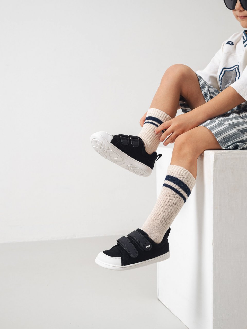 Barefoot scarpe sportive bambini Be Lenka Canvi Preschool - Black & White