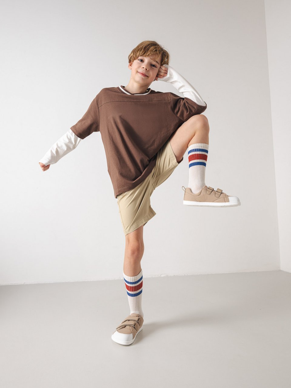 Kinder Barfuß Sneakers Be Lenka Canvi Kids - Light Brown