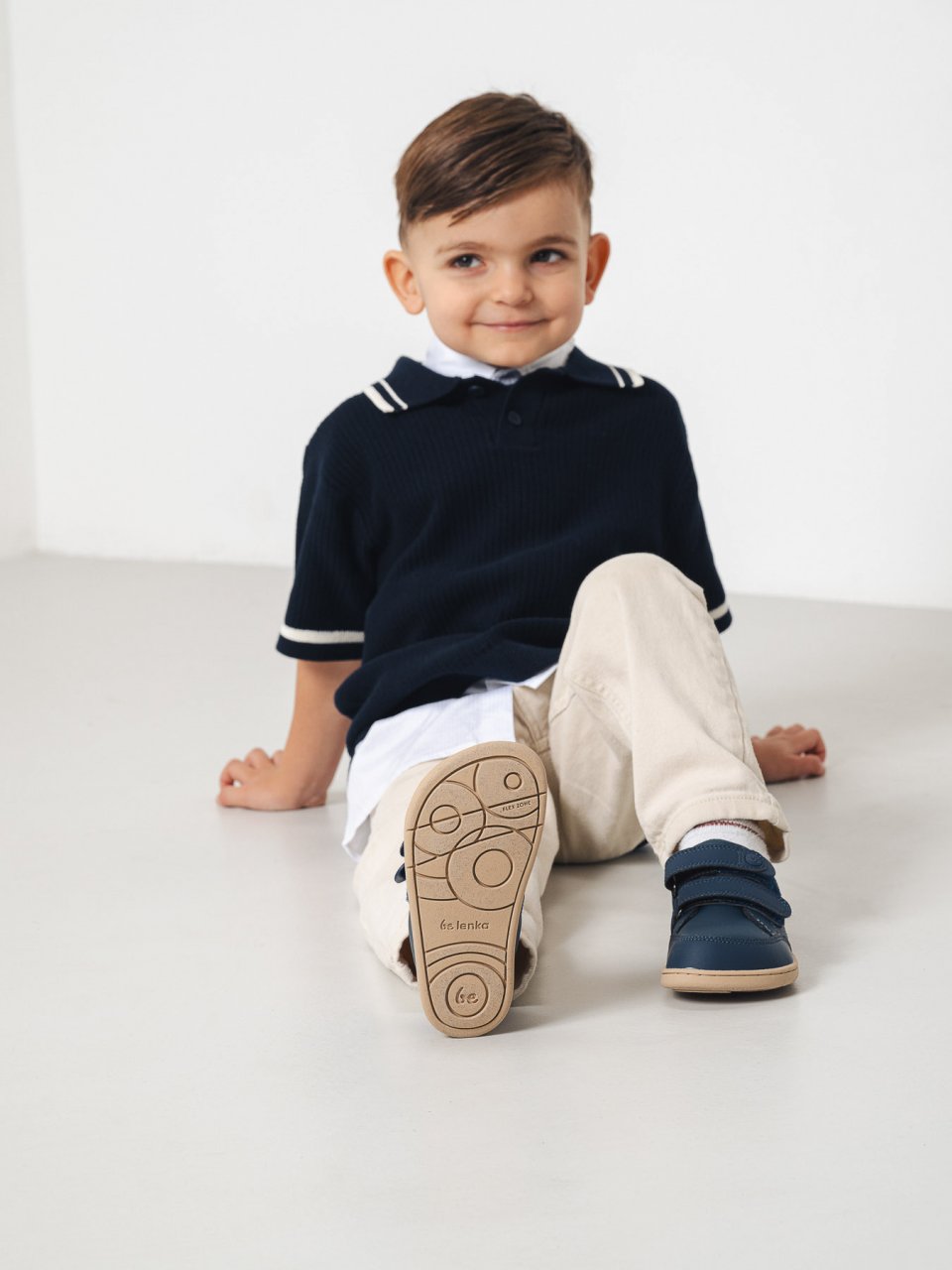 Kids barefoot sneakers Be Lenka Energise Kids - Navy