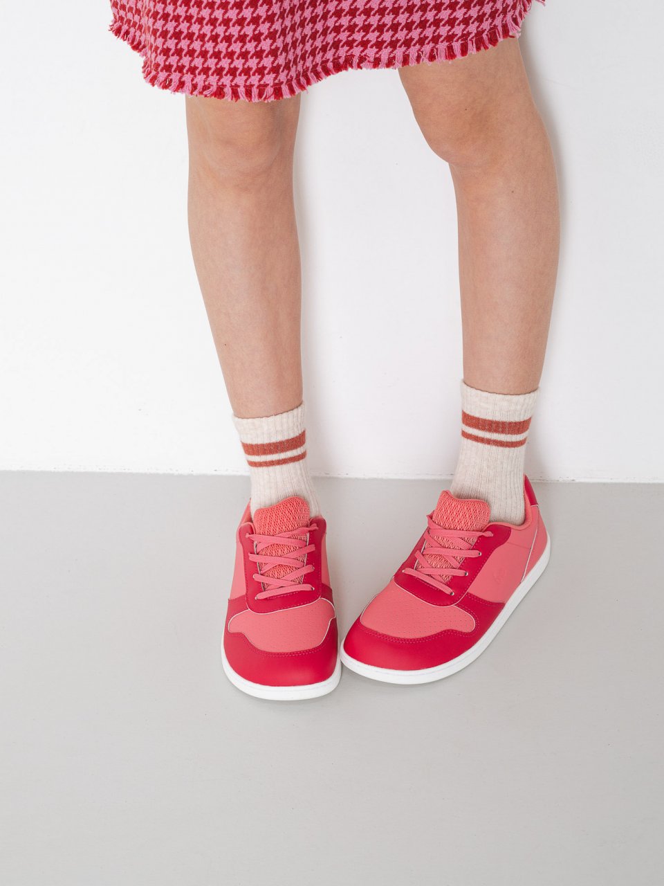 Kids barefoot sneakers Be Lenka Scoot Junior - Light & Dark Pink