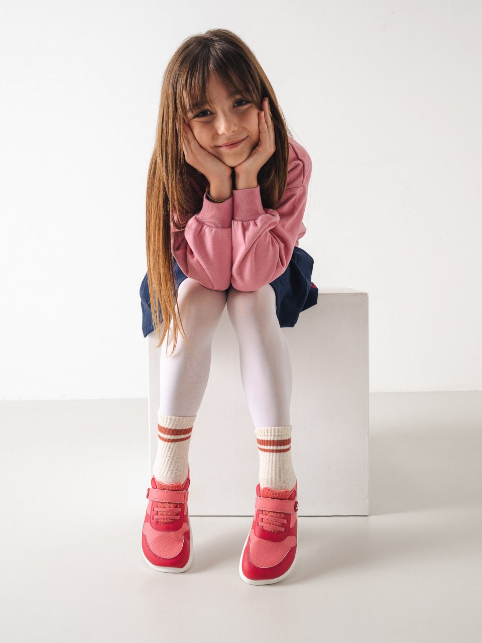 Kinder Barfuß Sneakers Be Lenka Scoot Kids - Light & Dark Pink