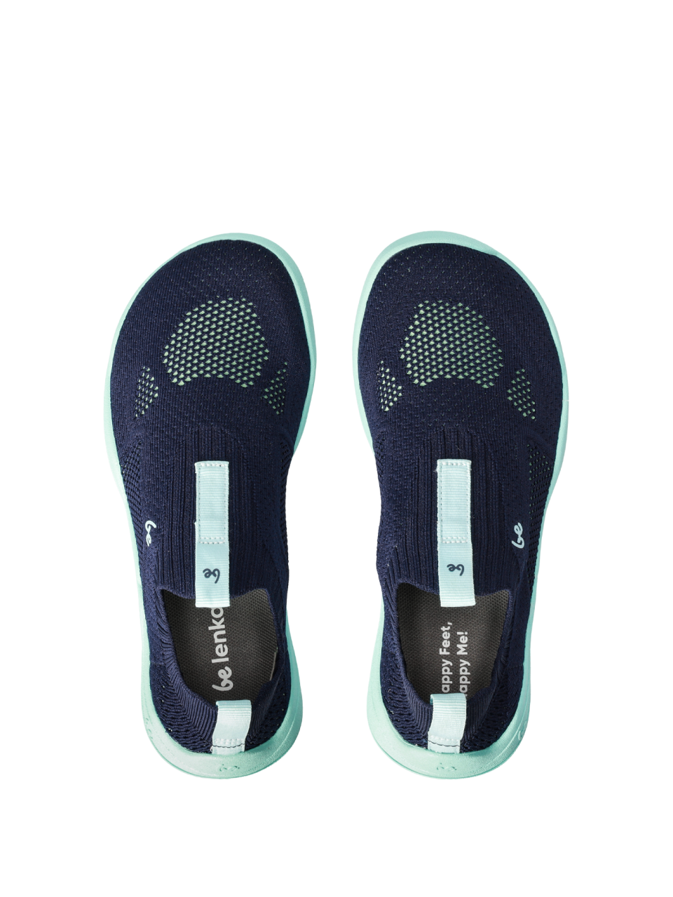 Scarpe barefoot slip-on per bambini Be Lenka Luppo Junior - Blue & Aqua