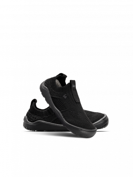 Kids Barefoot Slip-on Shoes Be Lenka Luppo Preschool - All Black