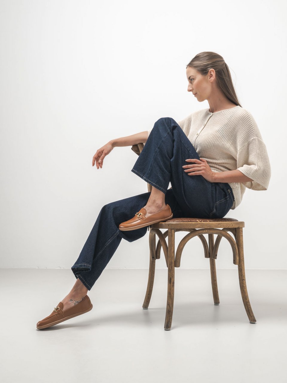Barefoot Moccasins Be Lenka Divella - Biscuit