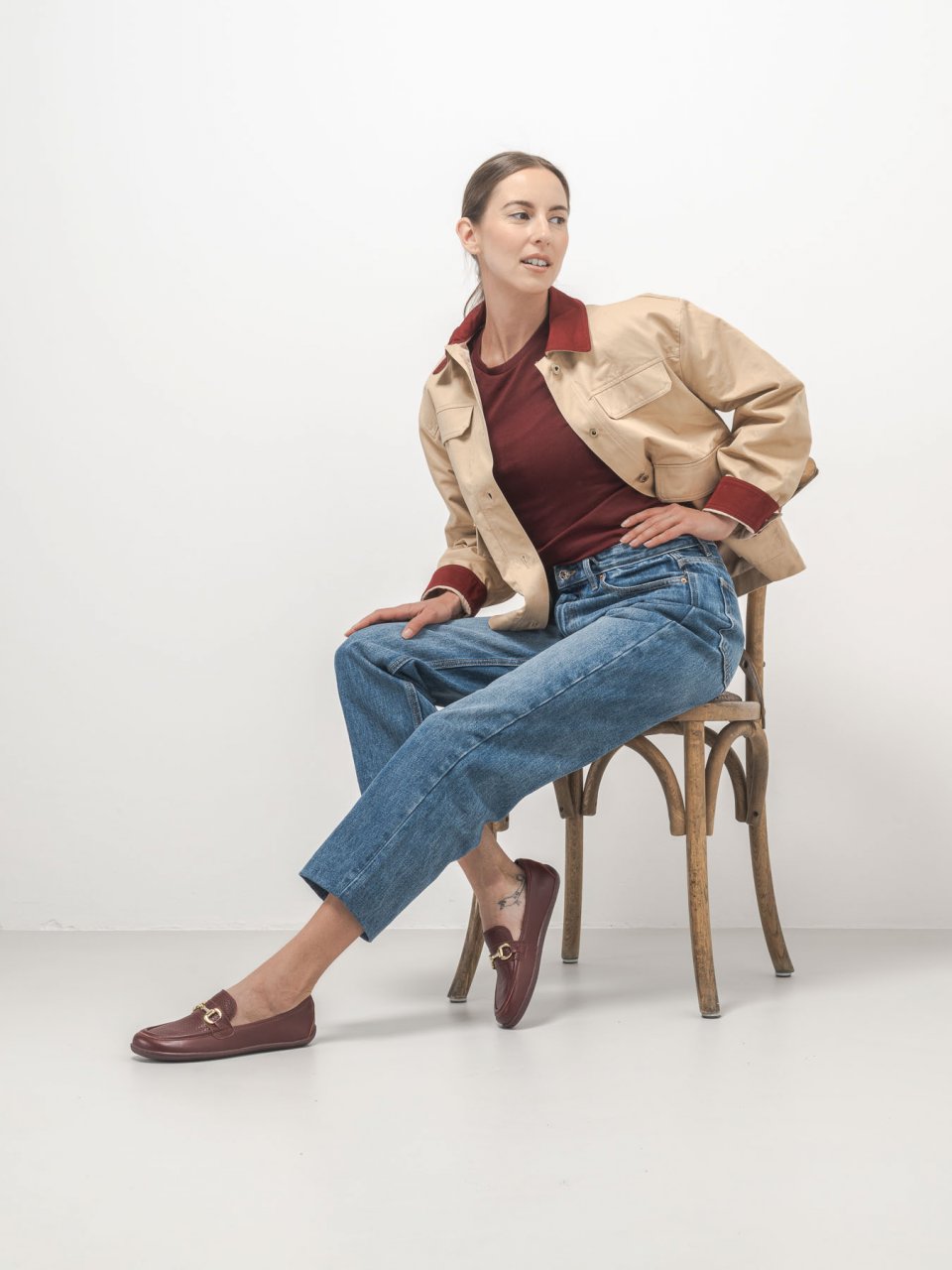 Barefoot Moccasins Be Lenka Divella - Burgundy