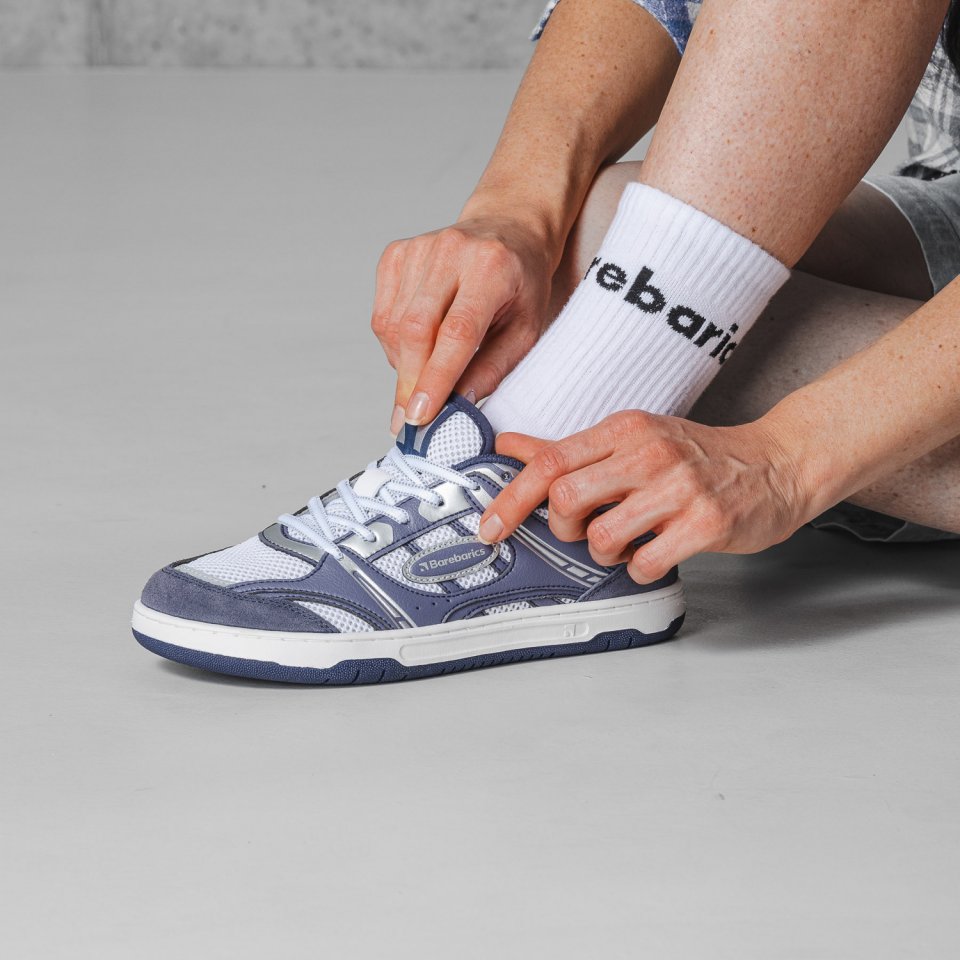 Barefoot Sneakers Barebarics Dropsta - Blue & Silver