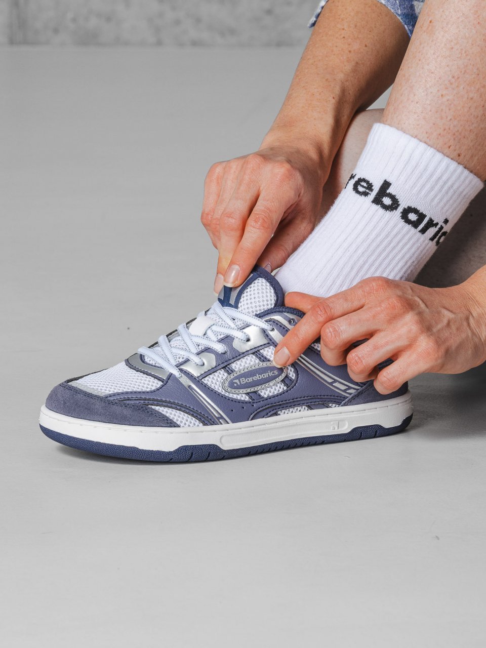Trampki barefoot Barebarics Dropsta - Blue & Silver