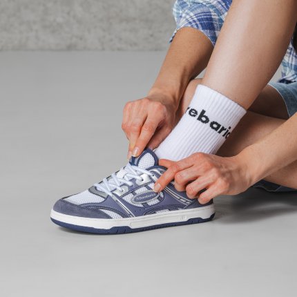 Barefoot baskets Barebarics Dropsta - Blue & Silver