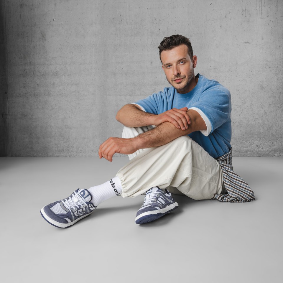 Barefoot tenisky Barebarics Dropsta - Blue & Silver