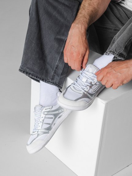 Barefoot Sneakers Barebarics Dropsta - Silver & White