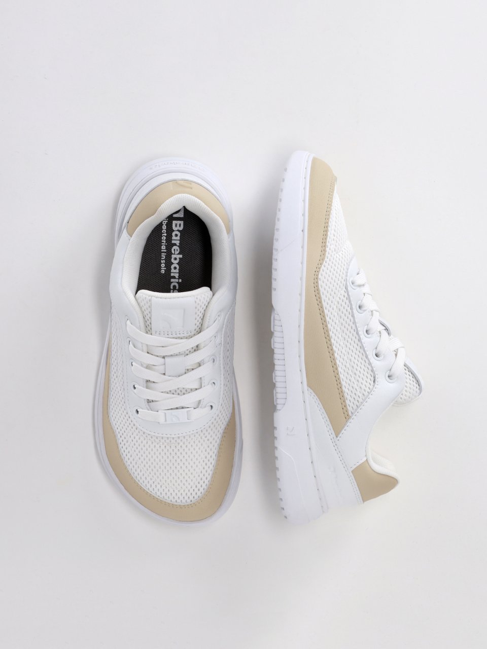 Barefoot tornacipő Barebarics Vaporo - White & Beige