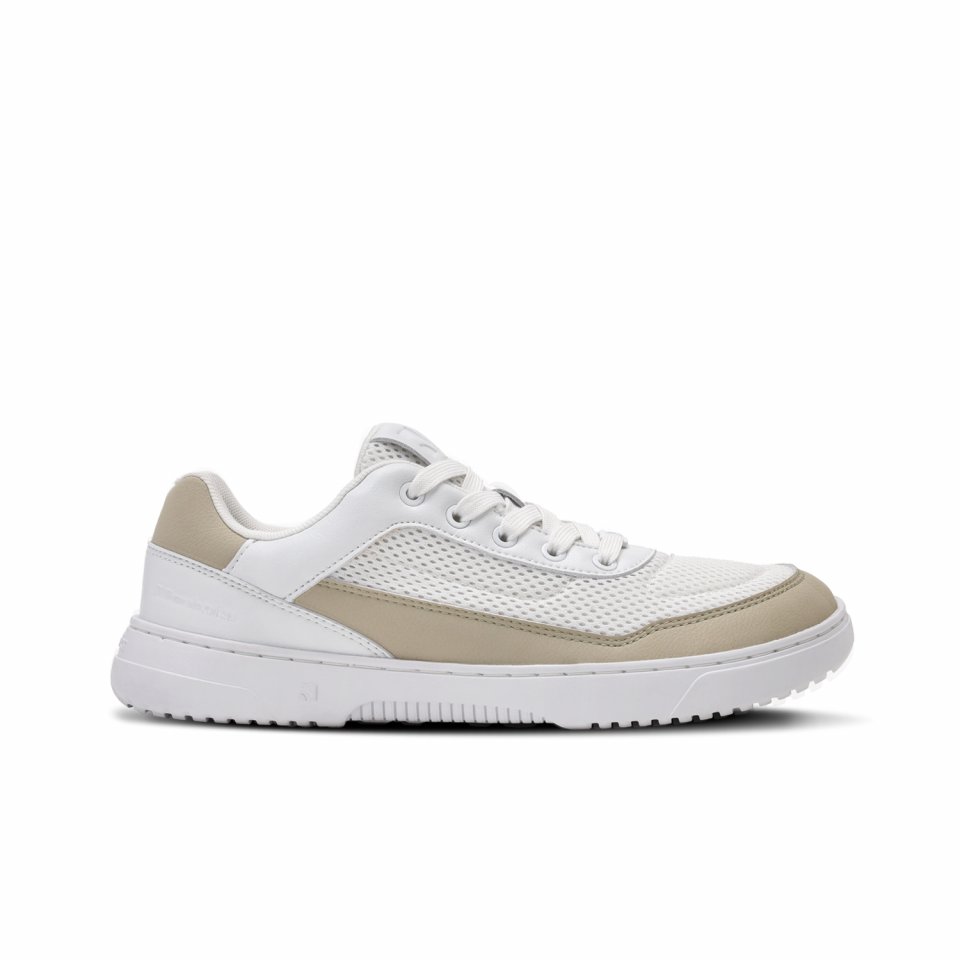 Barefoot Sneakers Barebarics Vaporo - White & Beige