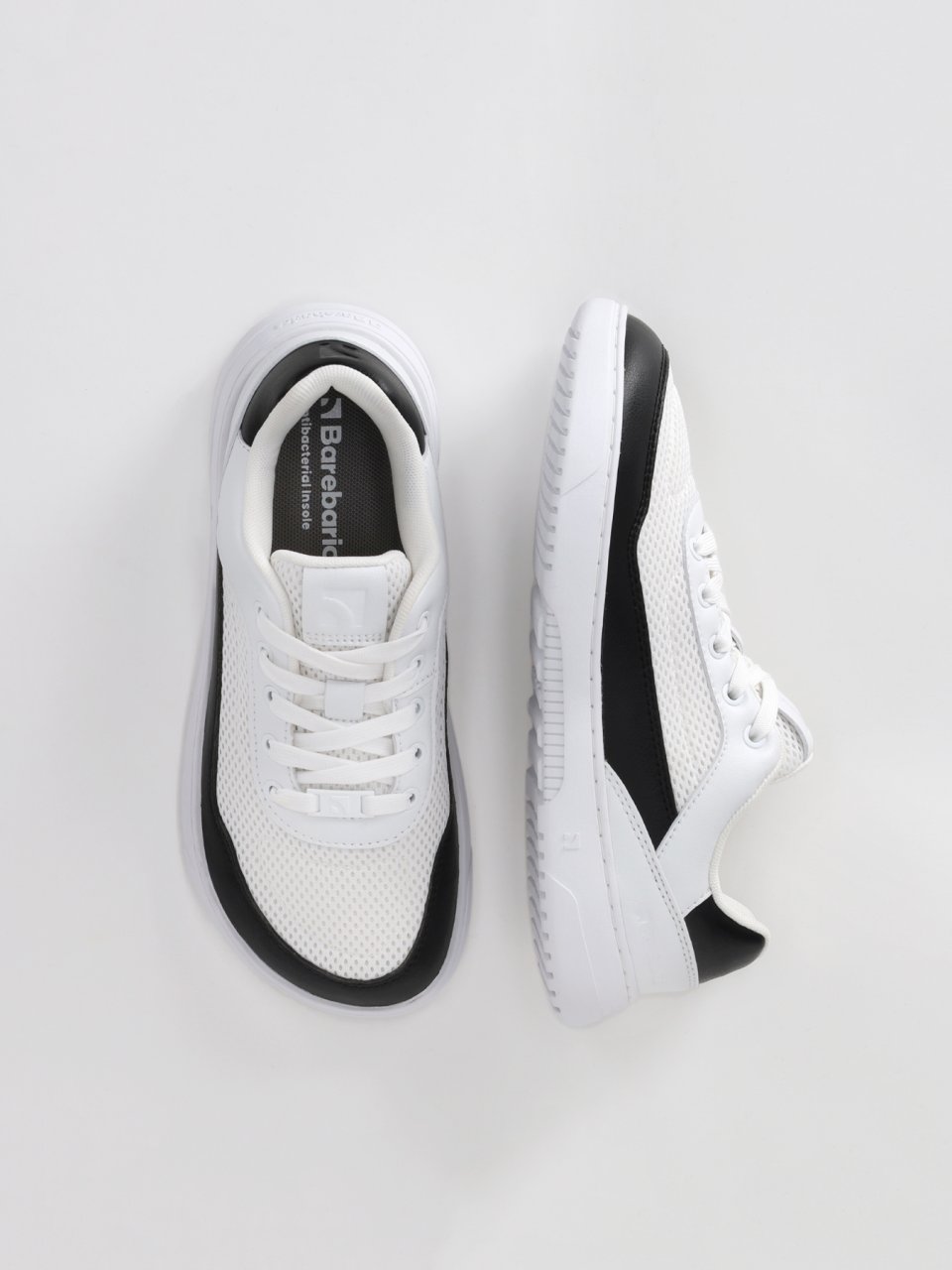 Barefoot tenisky Barebarics Vaporo - White & Black