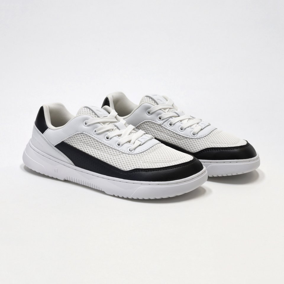 Barefoot Sneakers Barebarics Vaporo - White & Black