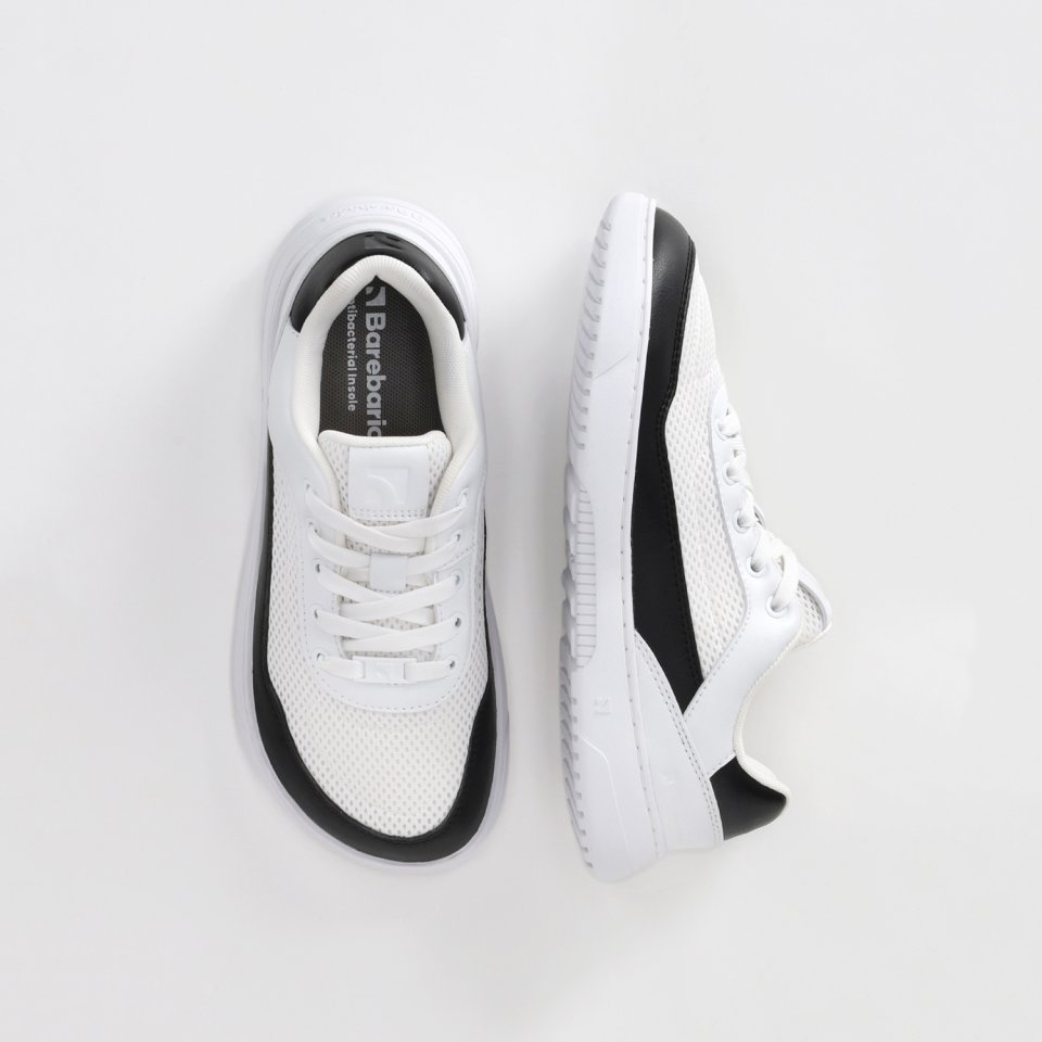 Barefoot Sneakers Barebarics Vaporo - White & Black