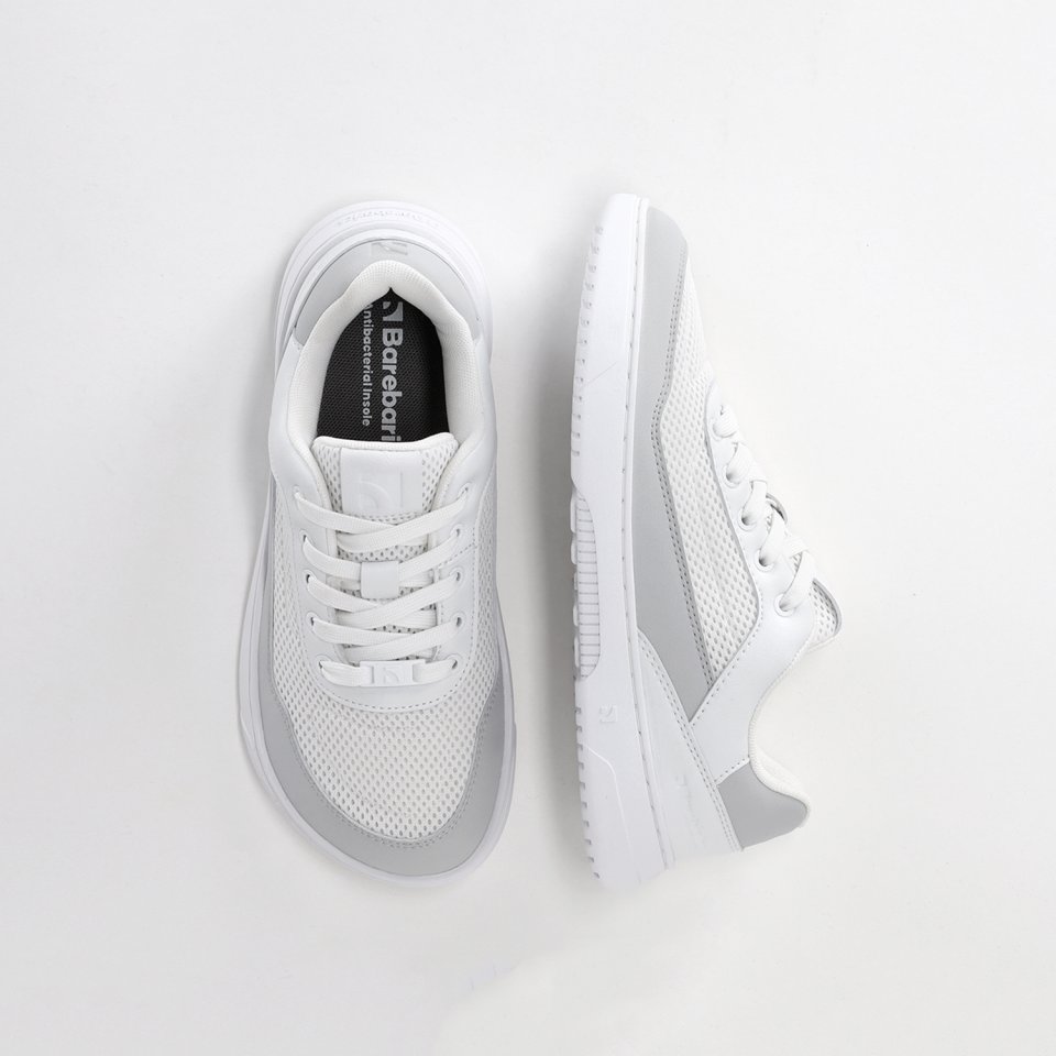 Barefoot Sneakers Barebarics Vaporo - White & Light Grey