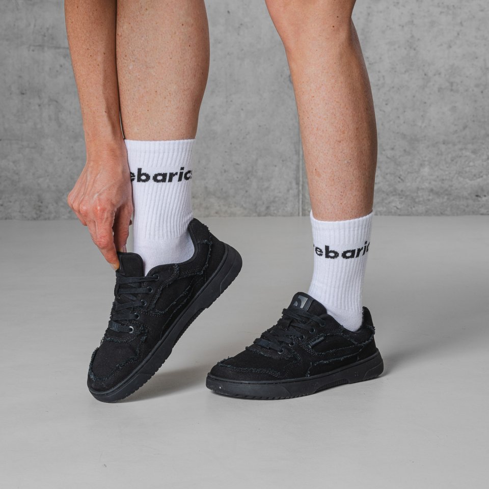Barefoot Sneakers Barebarics Zing Denim - All Black