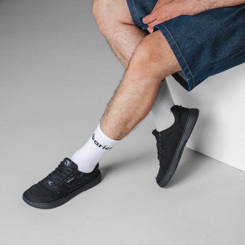 Barefoot Sneakers Barebarics Zing Denim - All Black