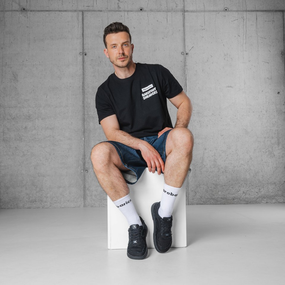 Barefoot Sneakers Barebarics Zing Denim - All Black