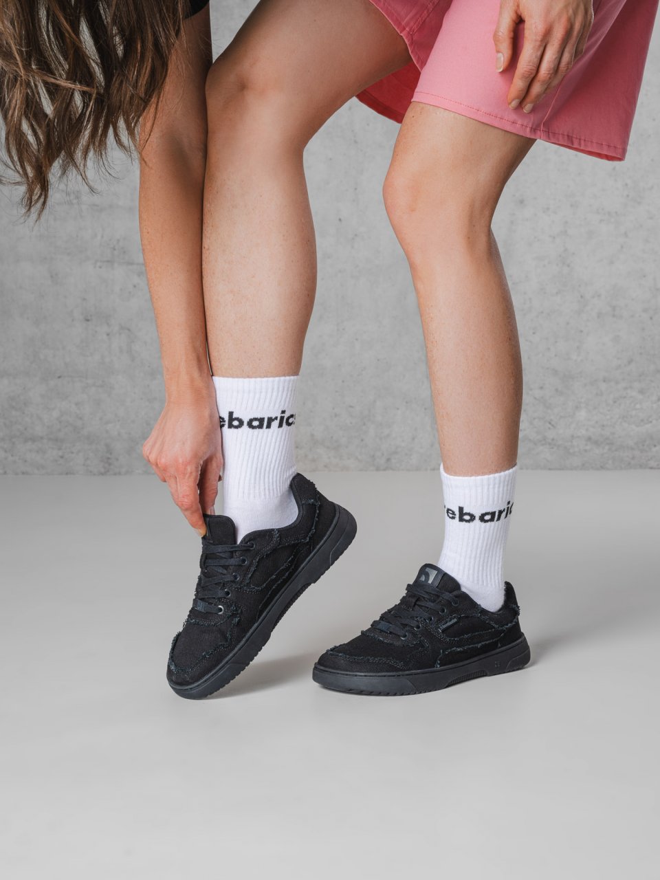Barefoot Sneakers Barebarics Zing Denim - All Black