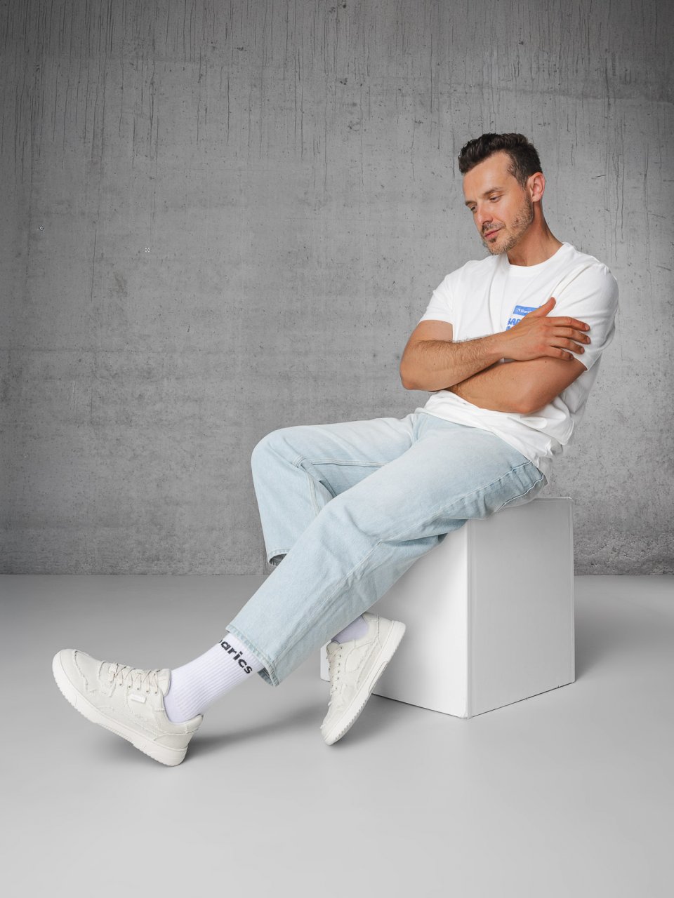 Barefoot tornacipő Barebarics Zing Denim - Cream White