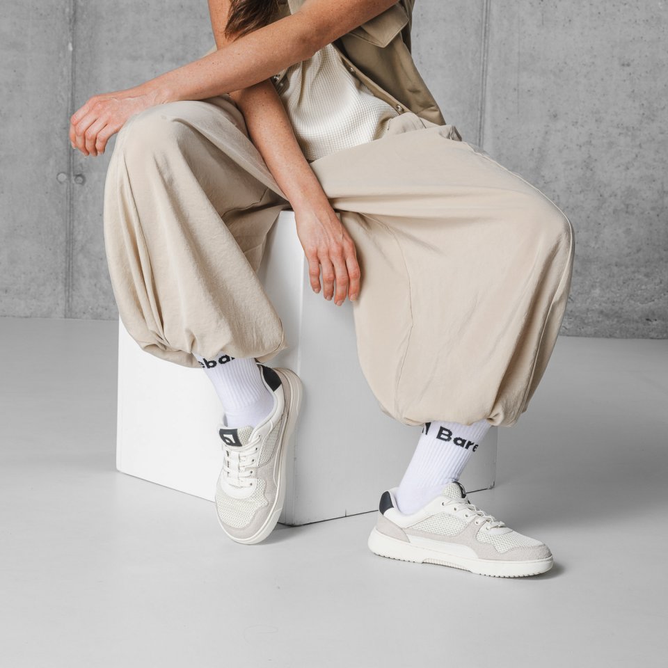 Barefoot Sneakers Barebarics Zing - Fresh - White & Beige