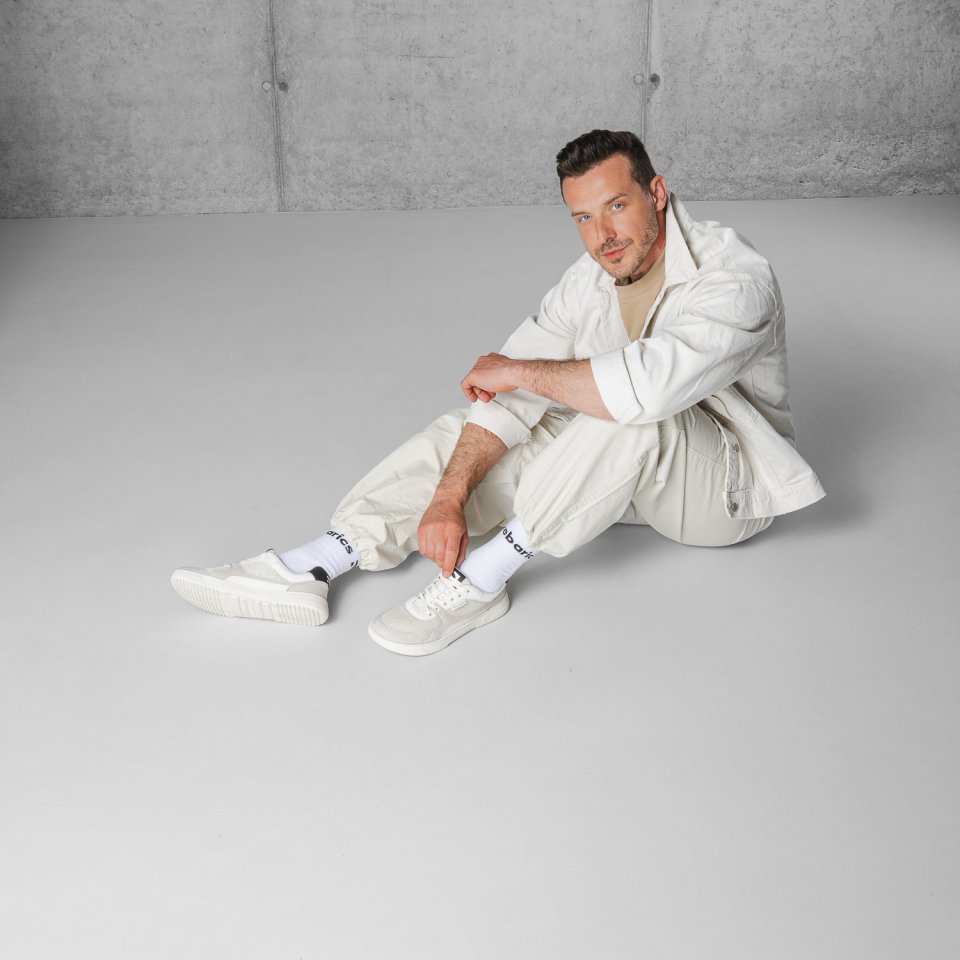 Barefoot Sneakers Barebarics Zing - Fresh - White & Beige