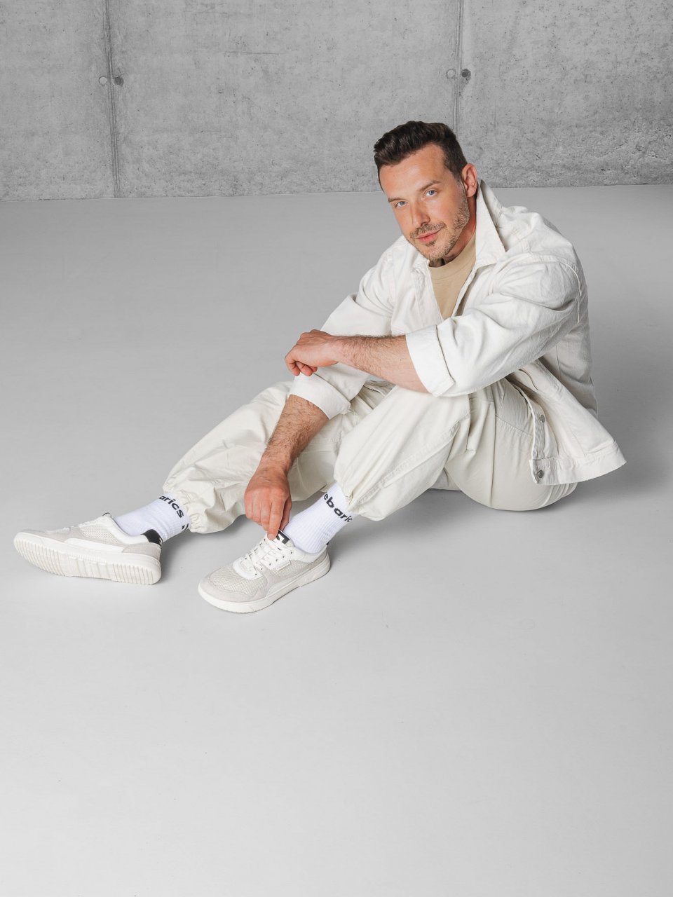 Barefoot Sneakers Barebarics Zing - Fresh - White & Beige