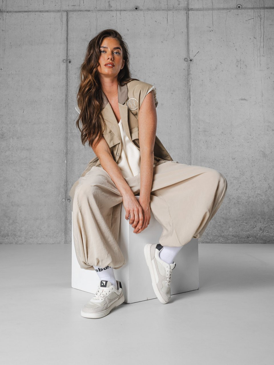Barefoot Sneakers Barebarics Zing - Fresh - White & Beige