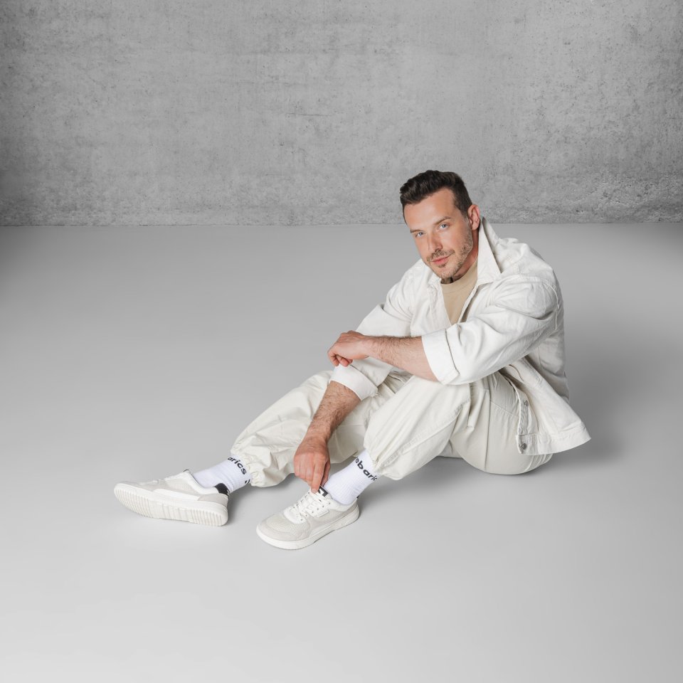 Barefoot sneakers Barebarics Zing - Fresh - White & Beige