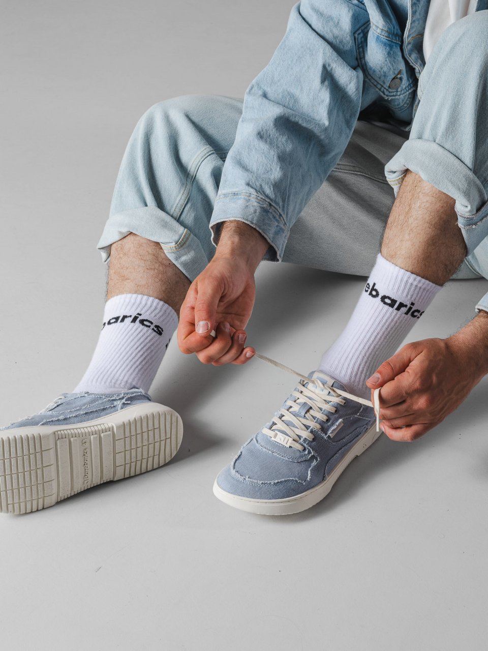 Barefoot Sneakers Barebarics Zing Denim - Light Blue