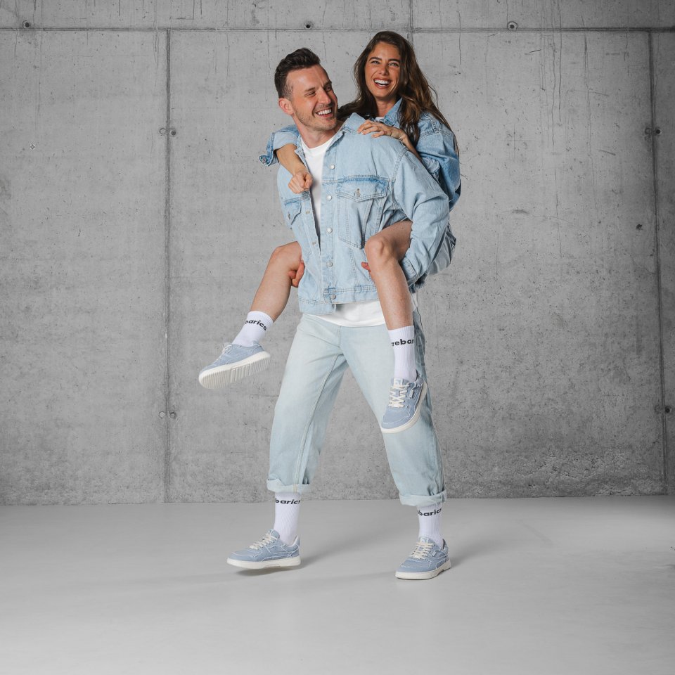 Barefoot Sneakers Barebarics Zing Denim - Light Blue
