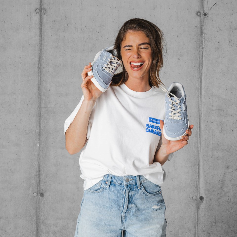 Barefoot Sneakers Barebarics Zing Denim - Light Blue