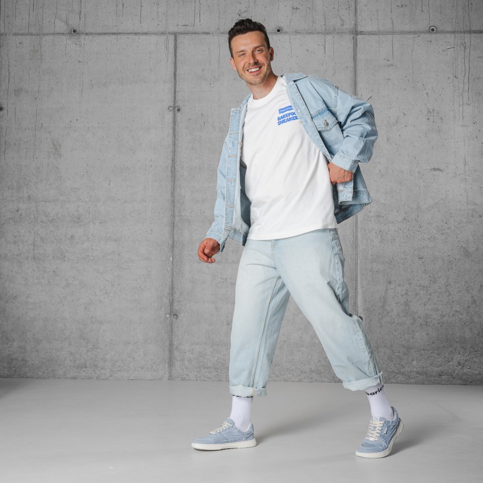 Barefoot Sneakers Barebarics Zing Denim - Light Blue